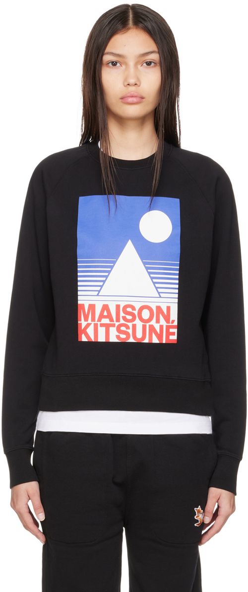 Maison Kitsuné Anthony Burrillエディション ブラック スウェットシャツ