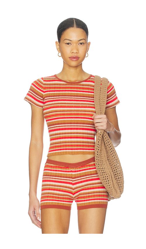 Bananhot SHIRTKLEIDER BONNIE in Red,Brown. Größe XS/S. Also in M