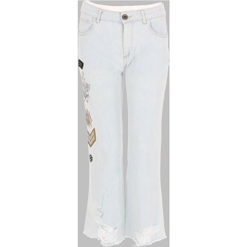 Mr & Mrs Italy Jeans Con Patch E Stampa