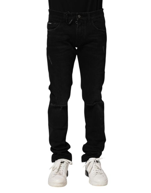 Skinny Denim Jeans — Black