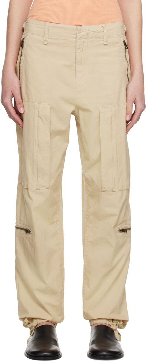 Beige Kai Flight Slacks