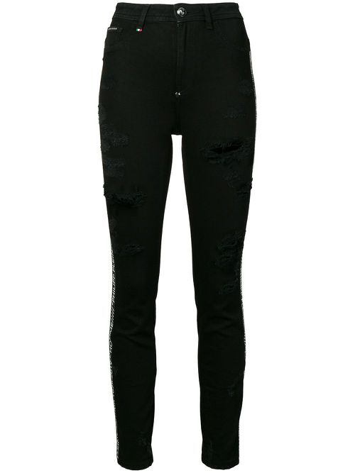 Distressed skinny jeans - Black