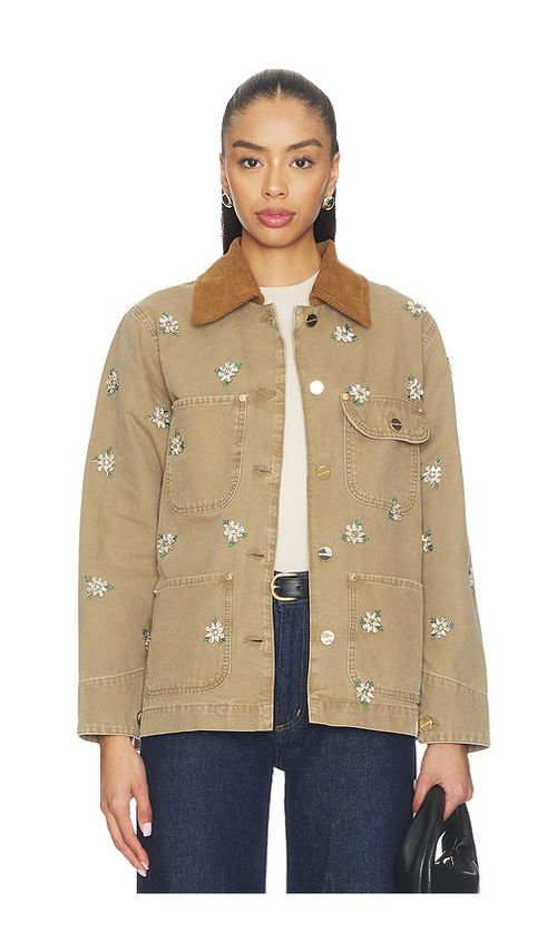 ALLSAINTS Bex Denim Jacket in Tan. L. Also in M