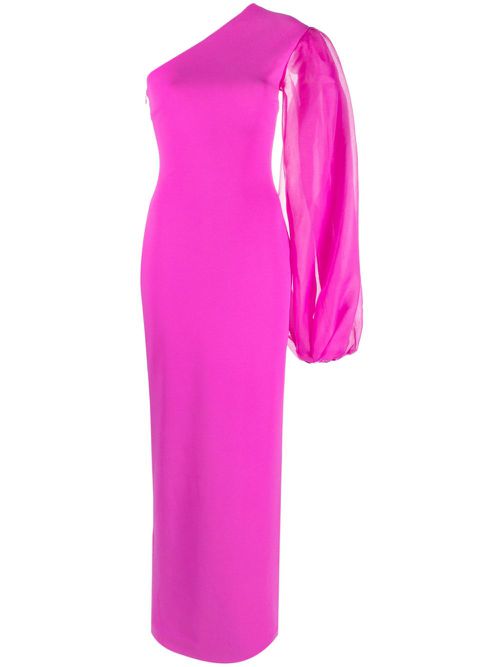 Hudson one-shoulder gown - Pink