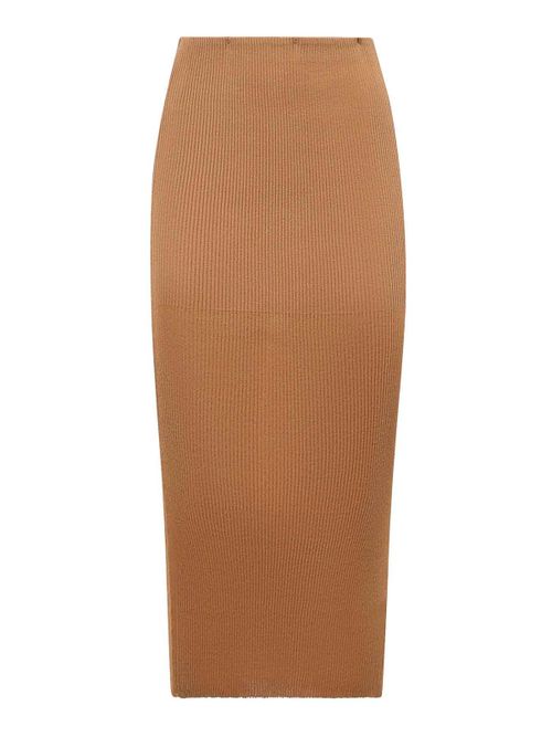 Viscose midi skirt