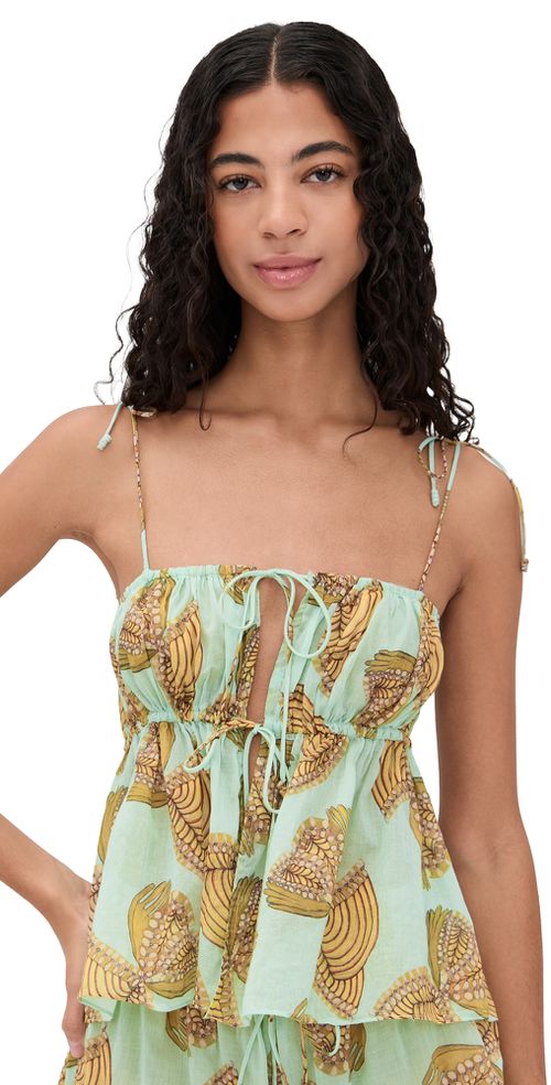 Tallulah Coverup Top WATER BLOSSOMS