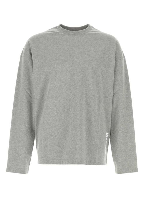Cotton Long-Sleeve T-Shirt — Gray
