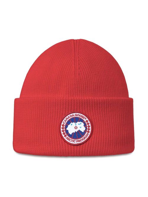 Logo-patch beanie hat - Red