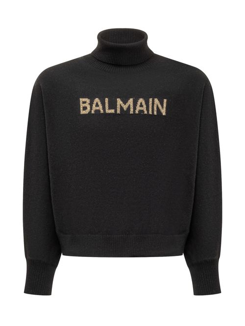 Kids Black Logo Sweater