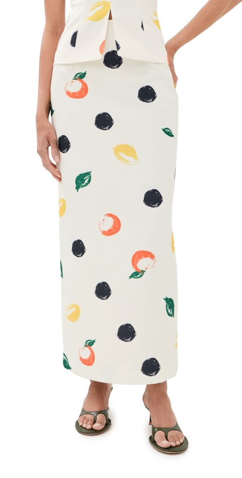 Quinn Maxi Skirt Citrus Spots