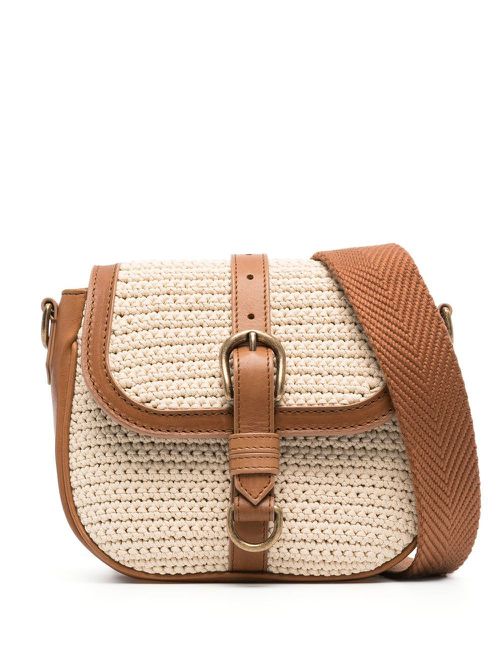Leather crossbody bag - Neutrals