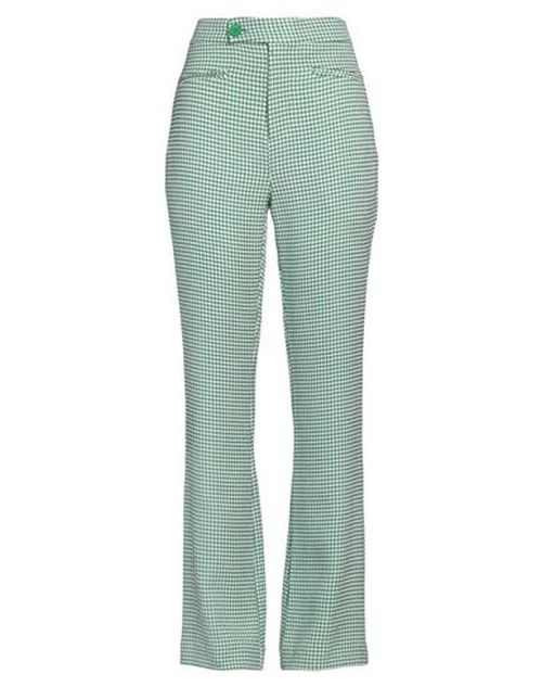 Woman Pants Green Size S Polyester, Viscose, Elastane