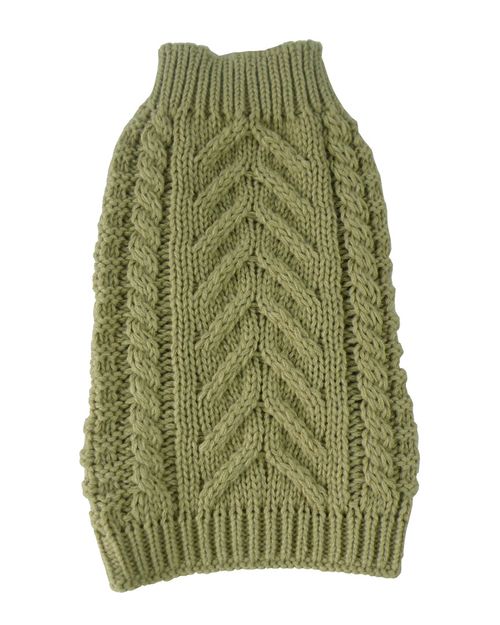 Swivel Swirl Heavy Cable Knit Fashion Dog Sweater