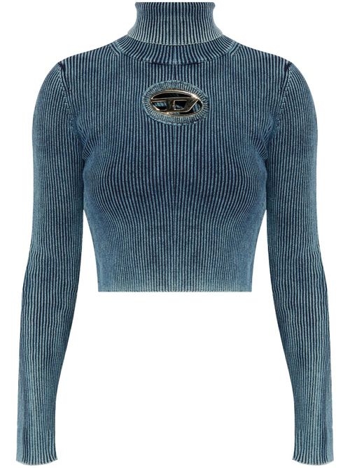 M-Anchor-A-Tn ribbed cotton top - Blue