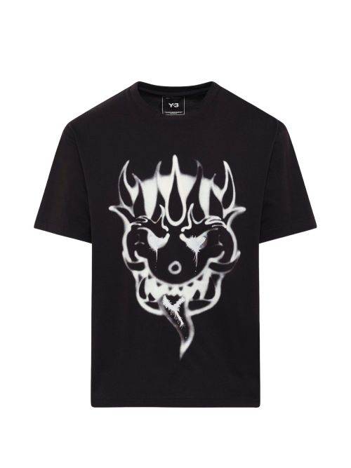 Graphic Print T-Shirt — Black