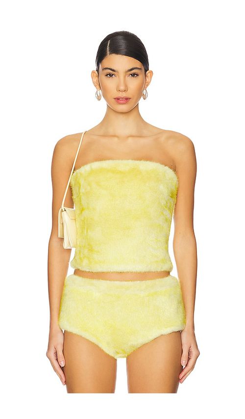 CULTNAKED BANDEAU-OBERTEIL POWER in Yellow. Größe XXS. Also in L, M