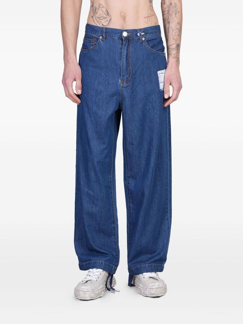 Maison MIHARA YASUHIRO patch-detail jeans - Blue