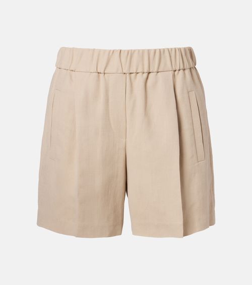 High-rise Bermuda shorts