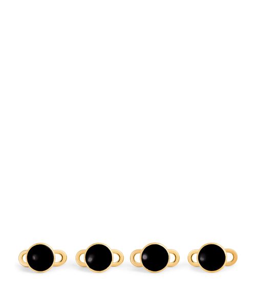 Yellow Gold and Onyx Cufflinks