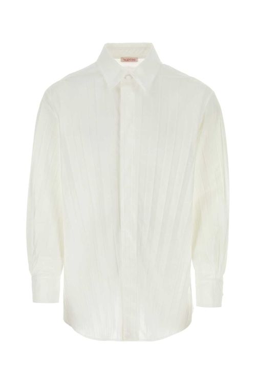 Tech Nylon Oversize Shirt — White