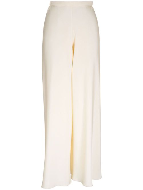 Silk palazzo pants - Neutrals