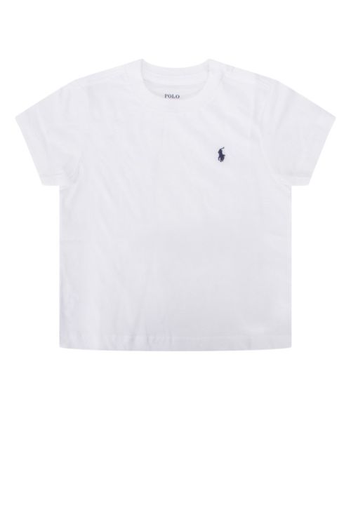 Kids White Cotton T-Shirt