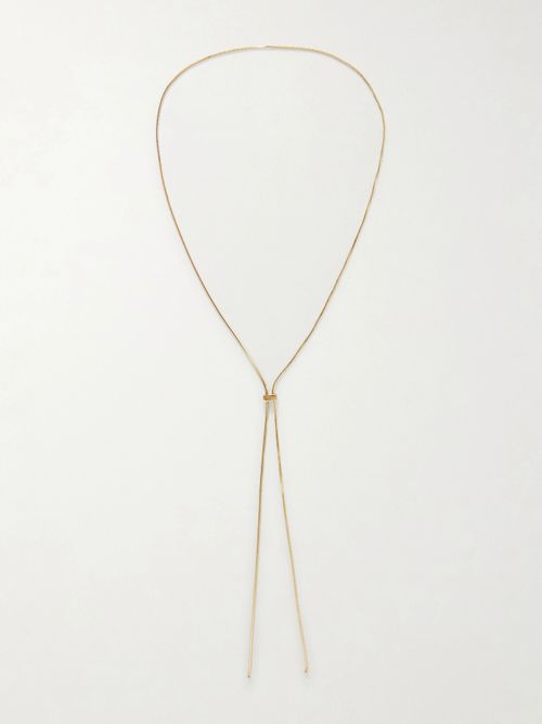 Bolo Gold-pendant Sterling-silver Necklace - One size