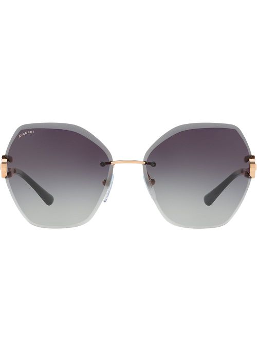 Oversized sunglasses - Metallic