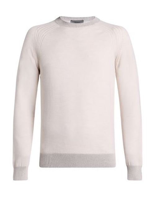 Man Sweater Beige Size 44 Merino Wool