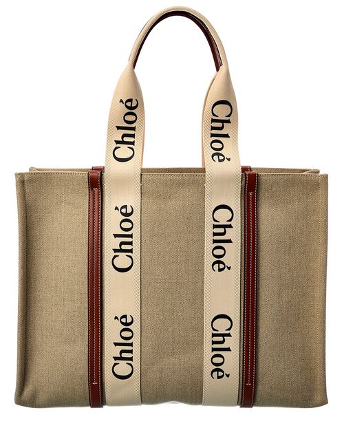 Woody Large Canvas & Leather Tote