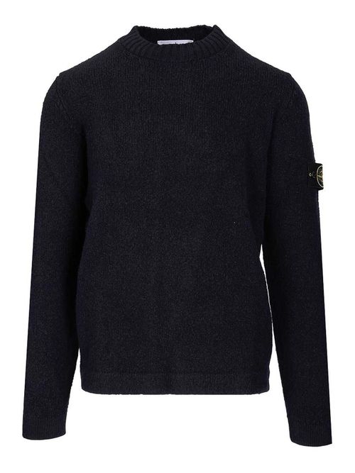 Crew Neck Sweater With English Ribs