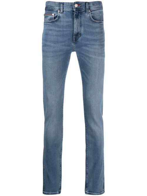 Straight slim fit jeans - Blue