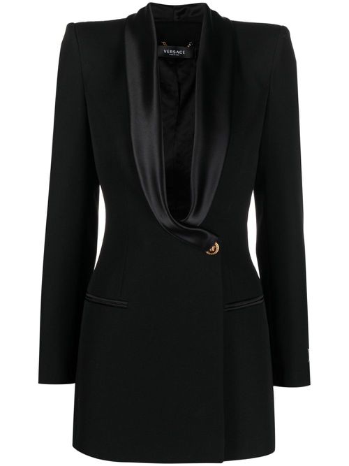 Medusa single-breasted blazer - Black