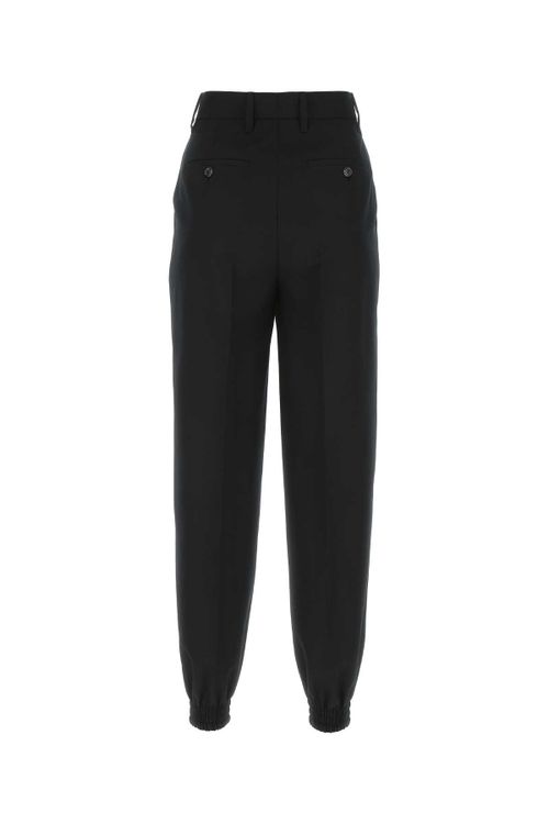 Black Wool Joggers