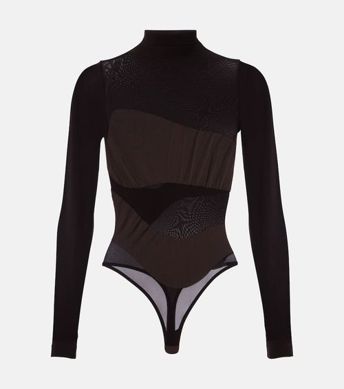 Shade semi-sheer bodysuit
