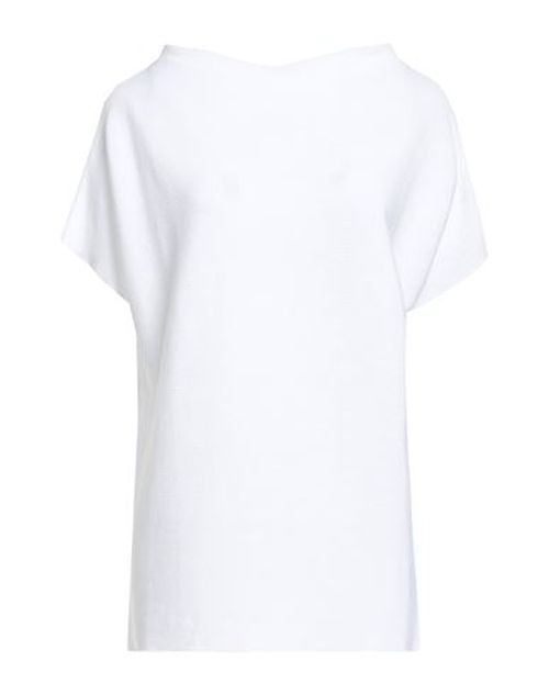Woman Sweater White Size 8 Cotton