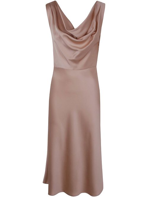 Satin midi dress - Pink