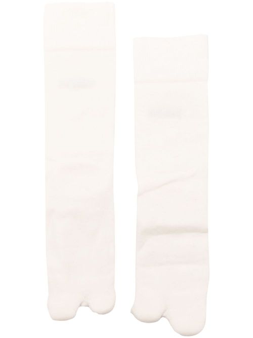 Tabi logo-jacquard socks - White