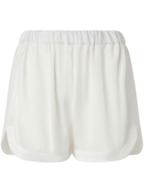 Elasticated-waistband shorts - White
