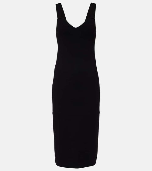 Teak knitted midi dress