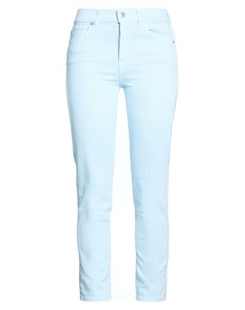 Woman Jeans Sky blue Size 26 Cotton, Elastane
