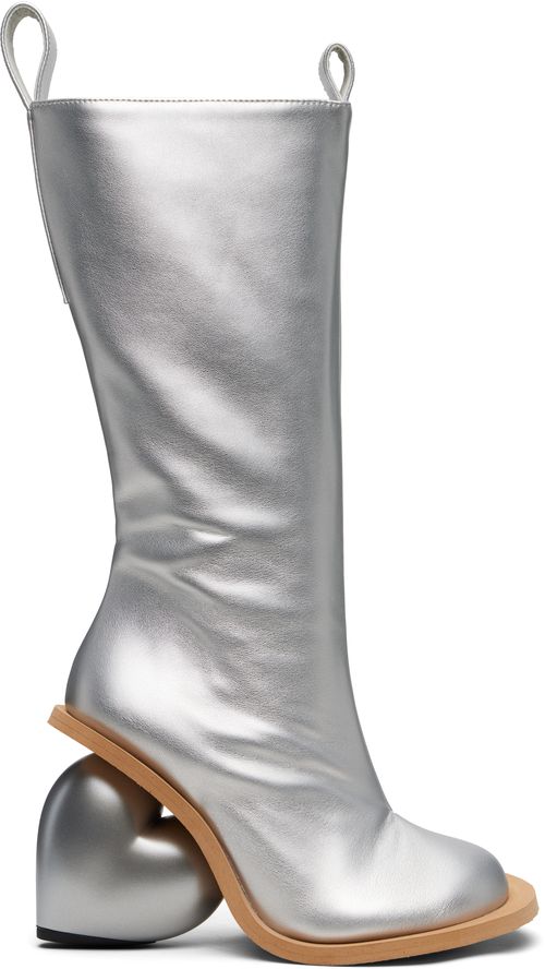 SSENSE Exclusive Silver Love Tall Boots