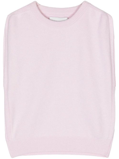 Fine-knit cashmere vest - Pink