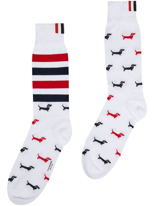 Mid-calf socks - White