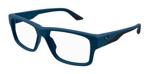 Puma PU0446O 004 Men's Eyeglasses Blue Size 57 (Frame Only) - Blue Light Block Available