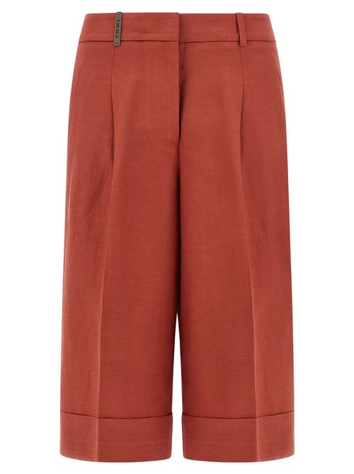 Linen Viscose Bermuda Shorts