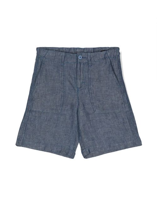 Chambray bermuda shorts - Blue