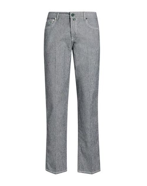 Man Pants Black Size 34 Cotton, Elastane