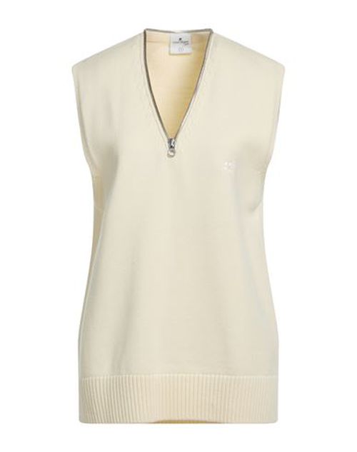 Courrèges Woman Sweater Ivory Size S Merino Wool