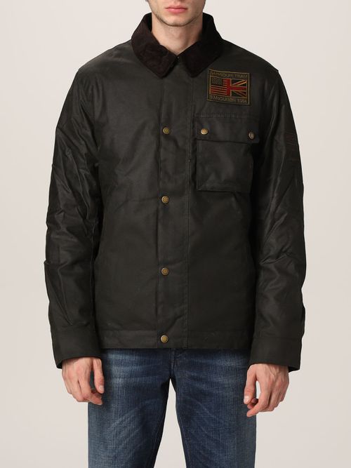 Dark Green Cotton Padded Jacket